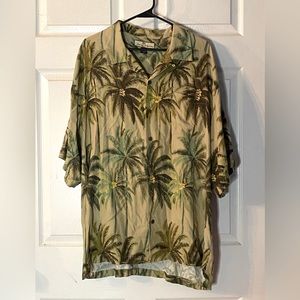 Tommy Bahama 100% Silk Hawaiian Dad Shirt Size XL